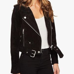 Blank NYC Suede moto jacket
